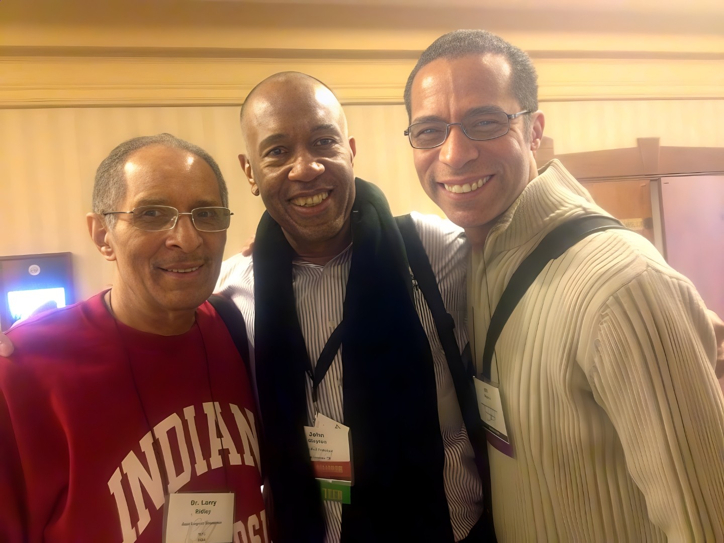 Bill C. Myers with Dr. Larry Ridley and John Clayton