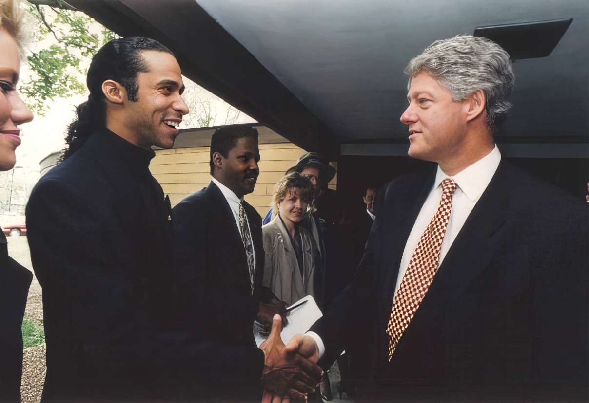 Bill C. Myers with President Bill Clinton