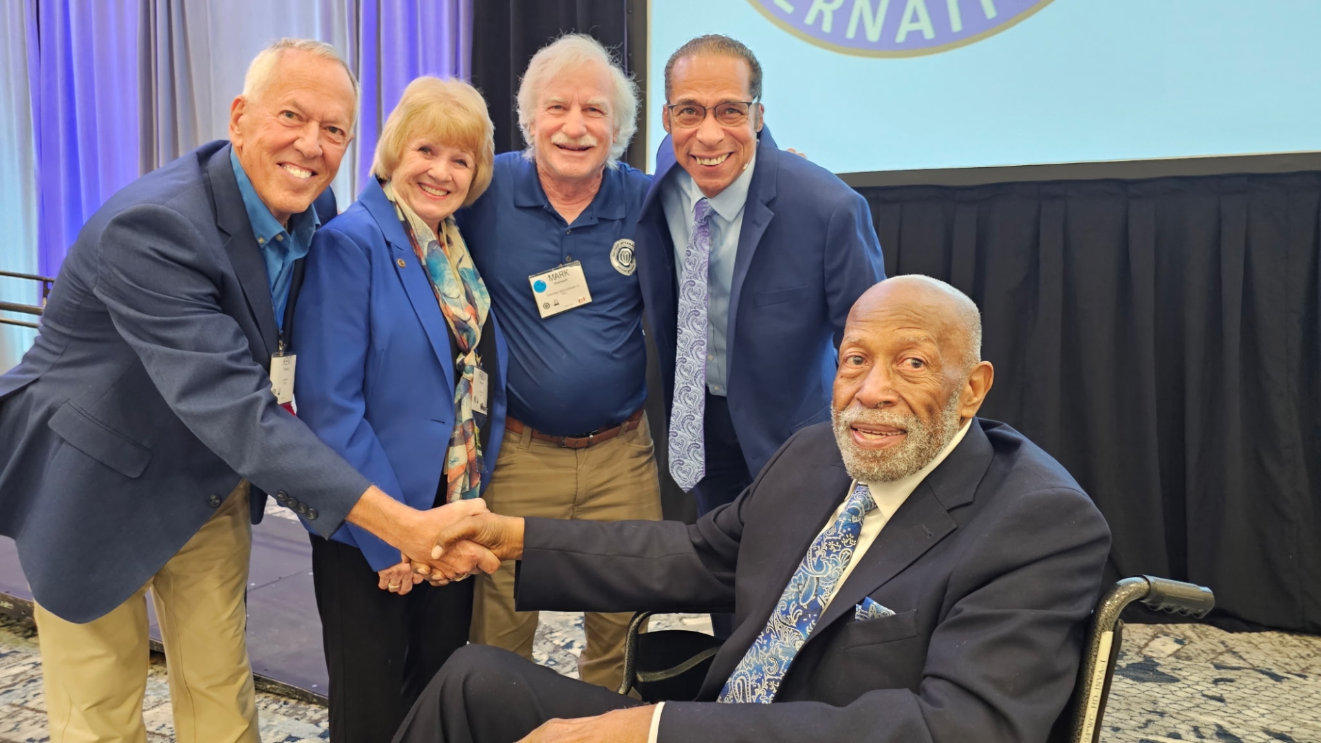 Optimist International leadership with Bill and Bill Sr.