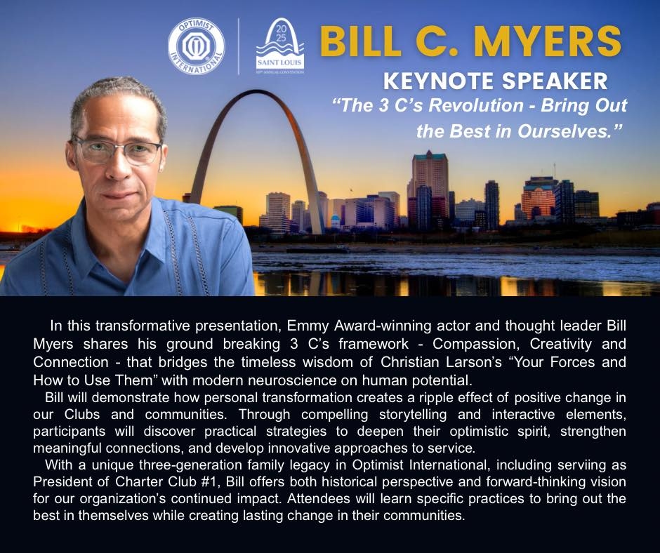 Optimist International Keynote promotional flyer