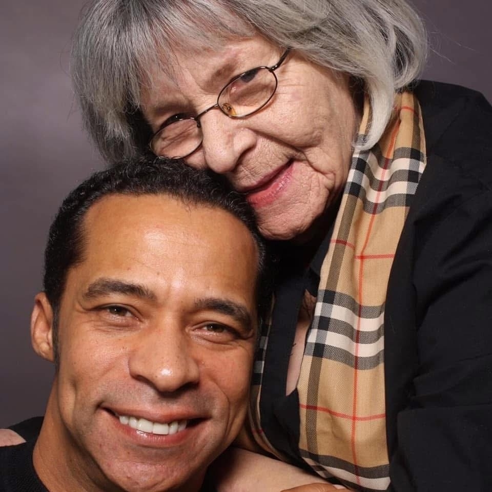 Bill C. Myers with his mother