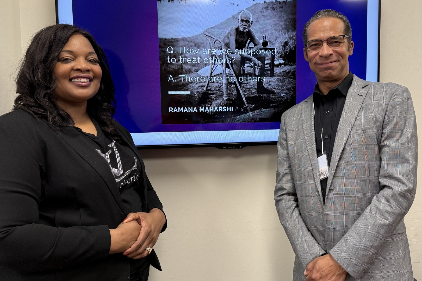 Bill facilitating There Are No Others workshop